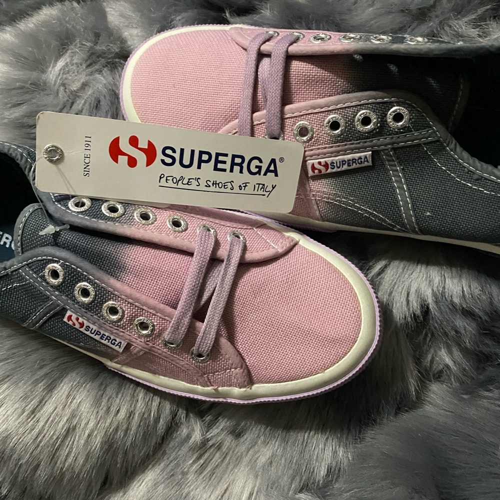 Superga COTU SHADE BNWT blue-lavender gradient sneakers BRAND NEW IN BOX